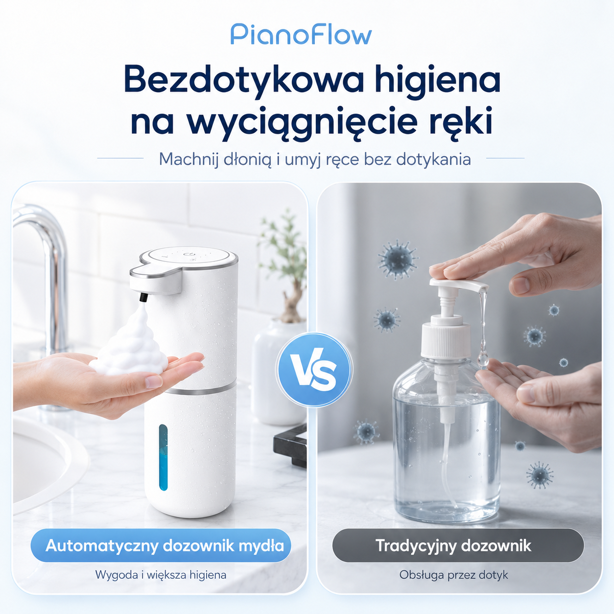PianoFlow Air - Automatyczny dozownik do mydła